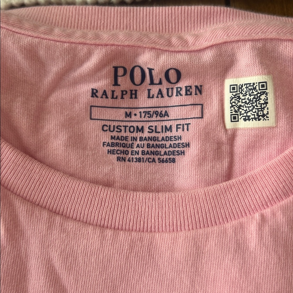 Polo by Ralph Lauren Light Pink Tee M